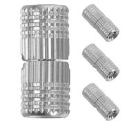 WHAMVOX 4 Pezzi Cerniere Invisibili per Mobili a Barilotto in Ottone da 8 Mm, Cerniere Nascoste per Ante di Armadietti Apertura a 180 Gradi, Set da 4 Pezzi per Mobili da Cucina e