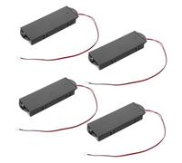 WHAMVOX 4 Pezzi Custodia Porta Batteria Aa per Cassaforte Interna in Plastico Nero Protezione Contro Cortocircuiti e Sovraccarichi, Accessorio per Ufficio e Casa
