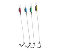 WHAMVOX 4 Pezzi Fishing Bite Alarm Swingers Senza Luce Indicatori Sensibili per Canna da Pesca con Catena Tensionatrice Resistente e Facile da Montare Adatti Vari Ambienti di Pesca