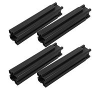 WHAMVOX 4 Pezzi Gambe per Cassone da Giardino in Plastica Nero, Supporto Rialzato per Fioriera Resistenza agli Agenti Atmosferici e Montaggio Semplice, per Patio e Giardinaggio Floreale,