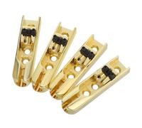 WHAMVOX 4 Pezzi Headless Bass Guitar Metal Bridges Sturdy Fixed String Saddles For Electric Bass Replacement Parts For Enhanced Sound And Playing Experience