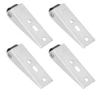 WHAMVOX 4 Pezzi Puleggia per Binario Porta Scorrevole Silenziosa, Ruota di Guida Verticale in Ferro per Mobili, Kit Rulli ad Alta Resistenza per Armadio e Libreria, Supporto