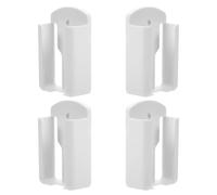 WHAMVOX 4 Pezzi Wall Remote Control per Cellulare e Controllo Aria Condizionata, Organizer da Parete in ABS Bianco per Comodino