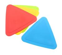WHAMVOX 4pezzi Triangoli da Pavimento per Calcio e Basket Piatto Antiscivolo da Marcatori Triangolari Piatti per Allenamento di Agilità Palestra e Parco Giochi