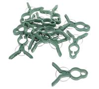 WHAMVOX 50 Clip di Supporto per Piante da Giardino, in plastica Verde, per Piante rampicanti e gambi di Vite, Resistenti alla Rottura, sicure Contro Il maltempo, 7,50 x 5,50 x 1,00 cm,