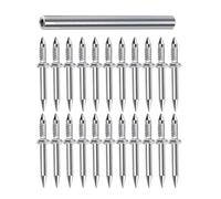 WHAMVOX 50 Pezzi Chiodi a Doppia Testa per Battiscopa con Manicotto di Montaggio Viti Invisibili per Pareti senza Tracce Ferramenta Casa per Installazione Semplice e Presa Salda