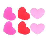WHAMVOX 6 Pezzi Ammortizzatori Tennis Forma di Cuore in Silicone Antivibrazione Facili da Installare per Racchette Riduce Tennis Elbow Colori Rosso e Rosa