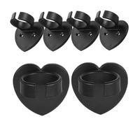 WHAMVOX 6pezzi Supporto Da Parete Per Microfono Nero Clip Fissa Antiscivolo Per Microfoni Wireless Leggero e Compatto Facile Da Installare Per Ktv e Uso Professionale