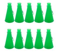 WHAMVOX 8 Pezzi Corno Plastica Megafono Stadio Rumoroso per Eventi Sportivi Accessori per Tifo Calcio Verde Resistente e Facile da Usare