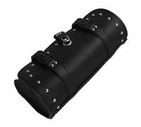 WHAMVOX Borsa Porta Attrezzi per Veicolo a Due Ruote in Pelle Sintetica Resistente all Acqua con Serratura Combinazione Borsa da Forcella Stile Vintage Sacca da Manubrio e Sissybar per