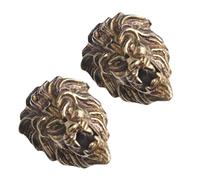 WHAMVOX Bottoni in Ottone Vintage a Forma di Leone, 2 Pezzi, Pratici e Delicati, per Abbigliamento e Lavori Artigianali
