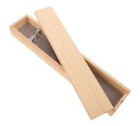 WHAMVOX Brush Pen Box Singolo in Legno Marrone, Custodia Resistente per Studenti, Perfetta per Casa o Occasione Natalizia