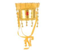 WHAMVOX Cappello Cosplay Imperatore Cinese in Leggero e Confortevole Accessorio Costume Tradizionale per Appassionati di Cultura Cinese Design Dettagliato e Vestibilità Sicura per Uso