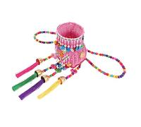 WHAMVOX Cesta Decorativa Per Ragazzo Ragazza Stile Zaino Woven Multifunzionale Per Picnic e Performance Teatrale Piccola Cesta Con Frange Accessorio Per Fotografia e Campeggio