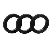 WHAMVOX Cinghia in Gomma Nera per Registratore Cassette, 3 Pezzi, Sostituzione Liscia per Giradischi e Lettore Cassette, Accessorio per Riparazione Apparecchi Audio