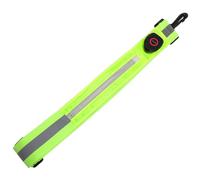 WHAMVOX Cintura Riflettente LED Ricaricabile per Corsa e Passeggiate Notturne Alta visibilità Sicurezza Outdoor Fascia Regolabile per Running Bici e Lavoro e Riutilizzabile