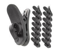 WHAMVOX Clip Microfono Nero in Abs Resistente 15 Pezzi, Design Semplice per Gestione Cavi in Riunioni e Registrazioni, Piccolo Fermacavo per Filo Microfono ed Auricolari