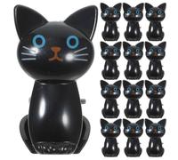 WHAMVOX Clip per Sacchetti per Sigillare Alimenti e Sacchetti 16 Pezzi a Forma di Gatto Nero in Plastica Leggera Multiuso Fermagli Adorabili e Decorativi per Ufficio e Festa