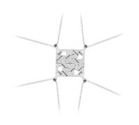 WHAMVOX Collana di Amicizia Anallergica e Ecologica 4 Pezzi Ciondolo Puzzle in Lega Argento per Compleanni e Ringraziamenti tra Migliori Amiche