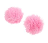 WHAMVOX Coperture per Microfono in Peluche Anti-vento 2 Pezzi Rosa, Manicotto Protettivo per Microfono Ktv, Accessorio per Riduzione Rumore, Uso Professionale in Studio, Sale Riunioni