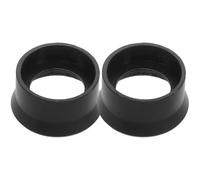 WHAMVOX Coprioculare in gomma per oculari del microscopio, anello anti-luce 31-33 mm nero, set 2 pezzi per uso scientifico e industriale