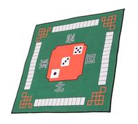 WHAMVOX Copritavolo Quadrato Spesso in Gomma Verde Antiscivolo per Giochi di Carte e Poker, Tappeto da Gioco Confortevole per Serate a Casa