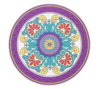 WHAMVOX Cuscino Per Ciotola Da Meditazione Con Ricamo Tappetino Protettivo Con Stampa Floreale Accessorio Religioso Elegante Per Bowl Sonori Regalo Pratico Per Meditazione