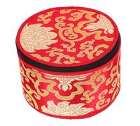 WHAMVOX Custodia Per Ciotola Tibetana Buddista Da 16 Cm Chiusura a Cerniera, Borsa Resistente e Pratica Per Ciotola Sonora, Doppio Utilizzo Come Tappetino Per Meditazione e Trasporto Sicuro