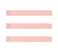 WHAMVOX Fascia da Spalla per Feste di Compleanno Morbido, Set da 3 Pezzi per 60° Compleanno Donna in Oro Rosa, Cintura di Galateo Decorativa per Eventi e Celebrazioni