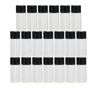 WHAMVOX Flaconi in Vetro Trasparenti Ricaricabili da 4ml per Cosmetici, 50 Pezzi, Riutilizzabili per Viaggio e Uso Professionale