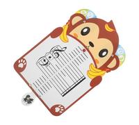 WHAMVOX Flash Card Musicale per Pentagramma a Forma di Scimmia, Schede Didattiche per Pianoforte e Teoria Musicale Portatili, Set di Esercizi Ritmici per Apprendimento Sensoriale e