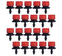 WHAMVOX Gocciolatori per Irrigazione Regolabili 8 Fori, 100 Pezzi in Plastica Pp, Azione Autopulente Antintasamento, per Irrigazione di Piante in Vaso e Prato