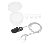 WHAMVOX Hearing amplifier anti-loss clip, hearing amplifier secure clip, cordino staccabile, 1 set, nylon, semplice, per apparecchi acustici e routine quotidiane