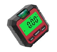 WHAMVOX Inclinometro Digitale LCD Retroilluminato con Blocco Dati Misuratore Angolo e Pendenza Precisione per Edilizia Falegnameria e Auto Portatile e Facile da Usare