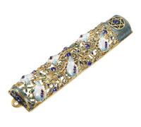 WHAMVOX Mezuzah Copertura Resistente con Pergamena Benedetta per Porta in Lega Decorazione Ebraica per Hanukkah con Scrittura Religiosa e Casa