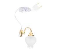 WHAMVOX Mini Lampada Da Parete Decorativa a Led Forma Tulipano, Applique Miniatura in Metallo Resistente Per Decorazioni Casa Delle Bambole, Lampada Ornamentale Da Parete 5v Fili Per Ambienti Interni