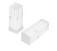 WHAMVOX Modello di Addestramento Dentale 2 Pezzi in Resina Trasparente con Struttura del Canale Radicolare Realistica a Forma Quadrata, Facile da Trasportare per Istruzione ed Educazione