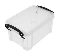 WHAMVOX Organizer per Schede Indice in Plastico Trasparente da 1,3l Coperchio, Struttura a Scatola per Archiviazione Precisa e Organizzazione Efficiente per Studio e Scuola