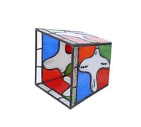 WHAMVOX Paralume in Vetro Vintage Forma di Colomba Copertura Quadrata per Lampada da Tavolo Applique da Parete e Lampada da Terra per Bagno Stile Francese Creativo