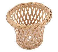 WHAMVOX Paralume Lampada Sospensione in Bamboo Intrecciato Paralume Appeso Leggero e Resistente per Cucina Ristorante Camera da Letto e Loft Design Retrò Naturale