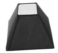 WHAMVOX Paralume Resistente Quadrato Decorativo Per Lampade Da Tavolo e Da Comodino, Coprilampada Semplice Multiuso, Set Da Nero 100% Poliestere