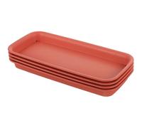 WHAMVOX Plant Trays for Pots Rettangolari 4 Pezzi in Plastica, Sottovaso per Piante, Raccolta Acqua e Drenaggio, per Piante da Appartamento e Vasi da Fiori