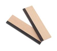 WHAMVOX Ponte Tagliato e Scanalato per Chitarra Resofonica Dobro in Acero Duro Sella in Ebano, Accessorio in Legno 7x1,93x0,32 Cm per Strumenti Folk e Banjo