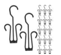 WHAMVOX Portascarpe in Plastica 36 Pezzi Doppio Gancio Organizer Salvaspazio per Scarpe e Pantofole Espositore per Scarpe da Armadio e Uso Commerciale Adatto per Negozi e Casa