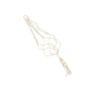 WHAMVOX Portavasi in Macramè Bianco Gancio Per Ukulele Da Parete, Supporto Decorativo Intrecciato Artigianale Per Piante e Strumenti Musicali, Stile Pastorale Elegante Per Arredamento Creativo