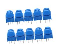 WHAMVOX Potenziometro Trimmer Regolabile 10k 10 Pezzi con Manopola in Plastica e Metallo per Prototipi su Schede a Circuito Stampato e Dispositivi Interni