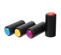 WHAMVOX Set 4 Pezzi Copribatteria per Microfono Wireless, Tappi a Vite in Plastica Colorati, Accessori Compatibili Pgx24 Slx24 Pg58, per Palcoscenici, Ktv e Riunioni