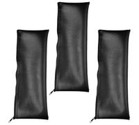 WHAMVOX Set da 3 Borse per Microfono in Pu Nero Protezione Contro Urti e Polvere, Custodie Eleganti e Resistenti per Viaggi di Musicisti e Performer