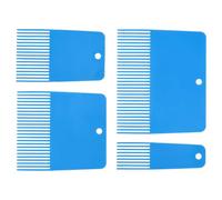 WHAMVOX Set di 4 Strumenti per Pittura Strutturata Pettine Testurizzato per Arte, Pennello per Texture Effetto Lino, Controllo Preciso per Finiture Murali Decorative, Adatto a