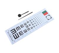 WHAMVOX Set Tabella Oculistica per Test Visivo da Muro Occlusore e Puntatore Manuale, Strumento per Esame Vista Adulti, Kit Professionale per Uso Domestico, Cliniche e Ottica